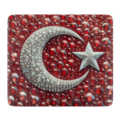 Kleine Glasspanplatte Türkische Farben Schneidebrett (Vorderseite)