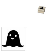 Kleine glückliche Geister-Silhouette-Briefmarke Gummistempel (Stempel)