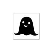 Kleine glückliche Geister-Silhouette-Briefmarke Gummistempel (Prägung)