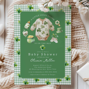 Kleine Glücksbringer-Baby-Shower-Einladung Einladung
