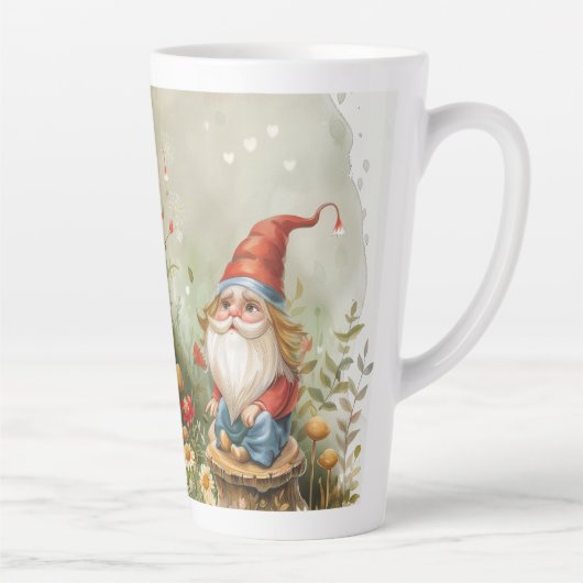 Kleine Gnome & Toadstools Digitale Kunst Milchtasse (Rechts)