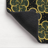 Kleine goldene Blume nahtlos Mousepad (Ecke)