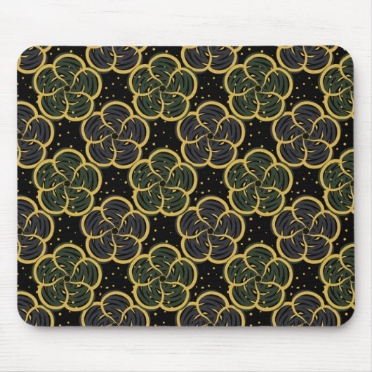 Kleine goldene Blume nahtlos Mousepad (Vorne)