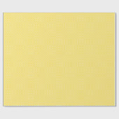 Kleine goldene gelbe und weiße Karos Geschenkpapier (Flach)