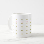 kleine goldene Liebe mit Namen Kaffeetasse (Vorderseite Links)