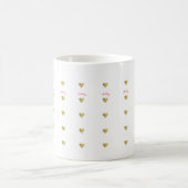 kleine goldene Liebe mit Namen Kaffeetasse (Mittel)