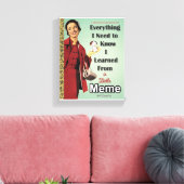 Kleine Goldene Meme Canvas Kunstschätze Leinwanddruck (Insitu (Wohnzimmer))