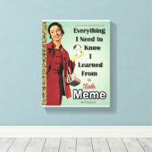 Kleine Goldene Meme Canvas Kunstschätze Leinwanddruck (Insitu (Holzboden))