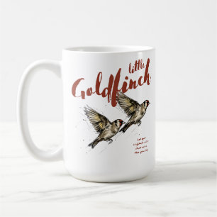 Kleine Goldfinken Inspirierende Vogelkunst Kaffeetasse