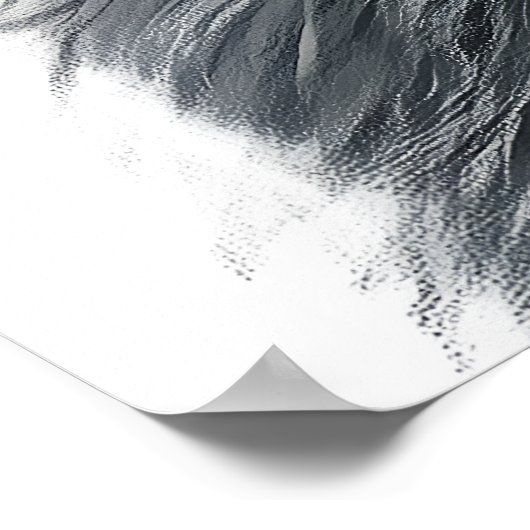 Kleine Gorilla mit rosa Brillenposter Poster (Ecke)