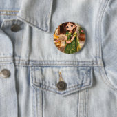 Kleine Grace in Grün Button (Beispiel)