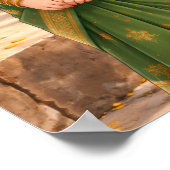 Kleine Grace in Grün Poster (Ecke)