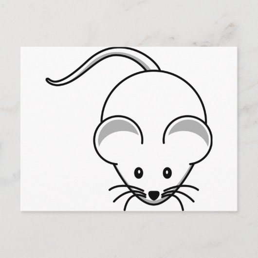 Kleine grafische Maus Postkarte (Vorderseite)