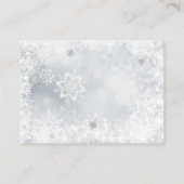 Kleine, graue, gefrorene Prinz-Windeln-Raffelkarte Begleitkarte (Rückseite)
