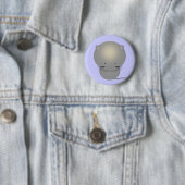 Kleine graue Kätzchen-Anstecknadel Button (Beispiel)