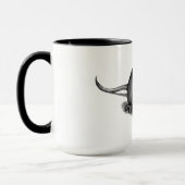 Kleine graue Maus im Bleistift: Realismus-Kunst Tasse (Links)