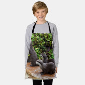 Kleine graue Otter, Kinder, Schürze (Getragen)