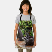 Kleine graue Otter, Kinder, Schürze (Insitu)