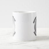 Kleine Größe Personalisierter Text Riesiger Golfbe Jumbo-Tasse (Vorderseite)