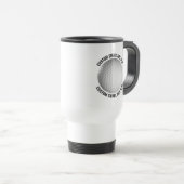 Kleine Größe Personalisierter Text Weiß Benutzerde Reisebecher (VorderseiteRechts)