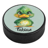 Kleine grüne Ente  Eishockey Puck (3/4)