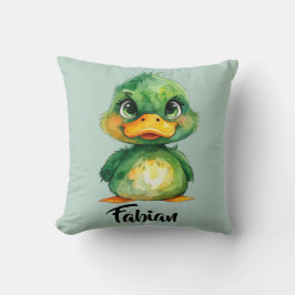 Kleine grüne Ente Kissen