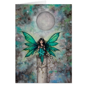 Kleine grüne Fee Gothic Fairy Fantasy Art