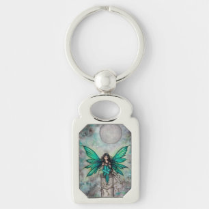 Kleine grüne Feen-Fairy-Fantasy-Kunst Schlüsselanhänger