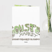 Kleine grüne Monsterskizze Karte (Rückseite)