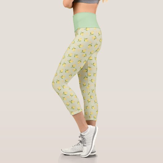 Kleine grüne Zitrone Capri Leggings (Links)
