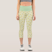 Kleine grüne Zitrone Capri Leggings (Vorderseite)