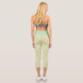 Kleine grüne Zitrone Capri Leggings (Rückseite)