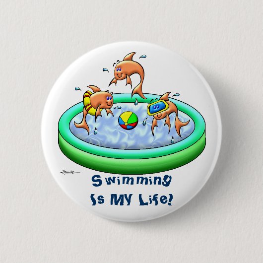 Kleine Guppies Button (Vorderseite)