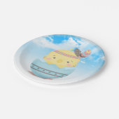 Kleine Hähnchendusche Pappteller (Schrägansicht)