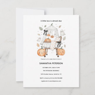Kleine Halloween-Baby-Party für Boo Einladung
