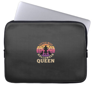Kleine Halloween-Königin Hexenkatze Design_1 Laptopschutzhülle