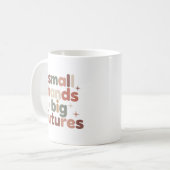 Kleine Hände, große Zukunft: Frühpädagogin Kaffeetasse (Vorderseite Links)