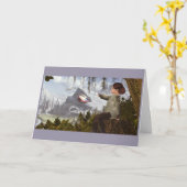 Kleine Hände Karte (Gelbe Blume)