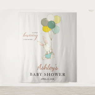 Kleine Hasen-Willkommens-Baby-Party  Wandteppich