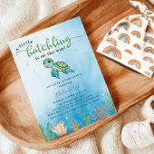 Kleine Hatchling Schildkröte unter der Sea Baby Du Einladung