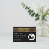 Kleine Haus- und Büroreinigung Visitenkarten Visitenkarte (Stehend Vorderseite)