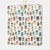 KLEINE HÄUSER KERAMIKORNAMENT (Links)