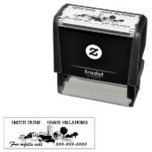 Kleine, hausgemachte Eierkarton - Lebensmitteletik Permastempel (Beispiel)