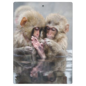 Kleine heiße Quellen der Affe-|, Japan Klemmbrett (Rückseite)