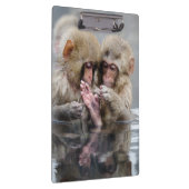 Kleine heiße Quellen der Affe-|, Japan Klemmbrett (Rechts)