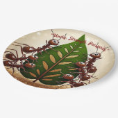 "Kleine Helden, große Aufgabe" Pappteller (Schrägansicht)