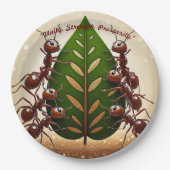 "Kleine Helden, große Aufgabe" Pappteller (Vorderseite)