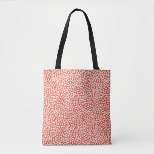 Kleine, hellrote Blume Tasche