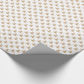 Kleine Herbstbabys in sinkenden Blätter Geschenkpapier (Ecke)