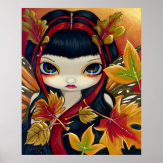 Kleine Herbstleaves ART PRINT Fallmärchen Poster